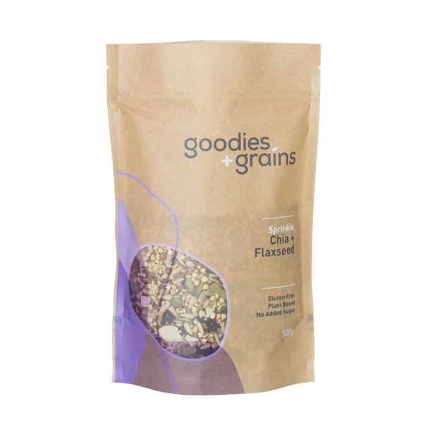 Chia and Flaxseed Sprinkle - Goodies and Grains