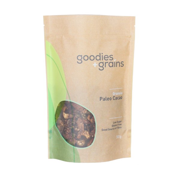 Paleo Cacao Granola - Goodies and Grains