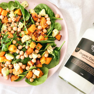 Pumpkin Spinach Salad