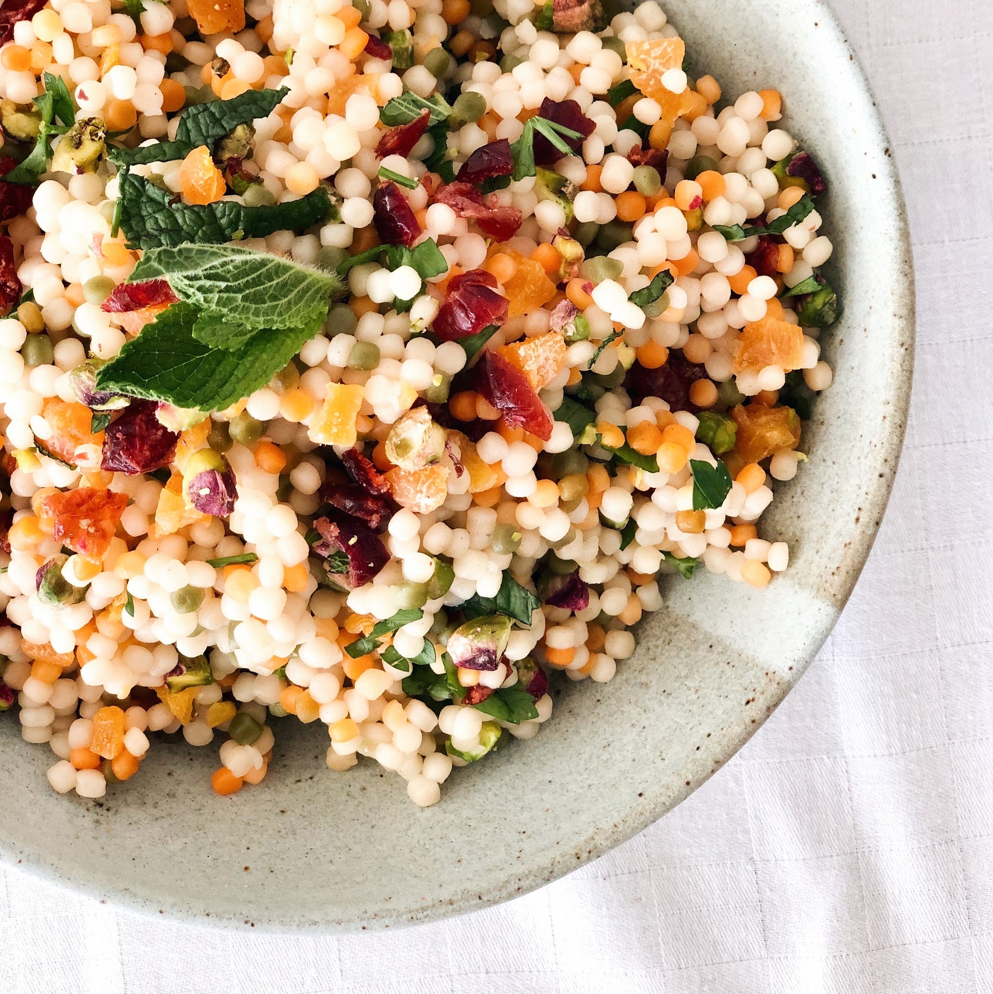 Festive Israeli Cous Cous Salad