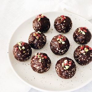 Black Forest Christmas Pudding Balls 