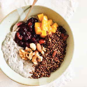 Chia Pudding with Mixed Berry Compote