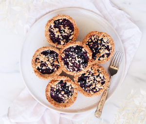 Spiced Berry Crumble Tarts