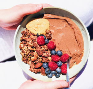 Chocolate Peanut Butter Smoothie Bowl