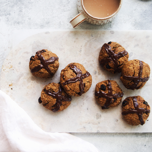 Vegan Hot Cross Scones