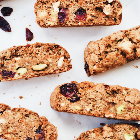 Pistachio and Cranberry Biscotti